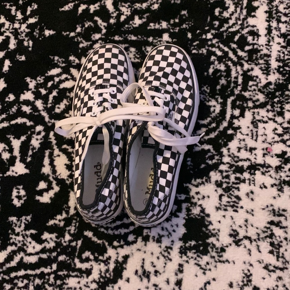 Checkered Sneakers Womens 9